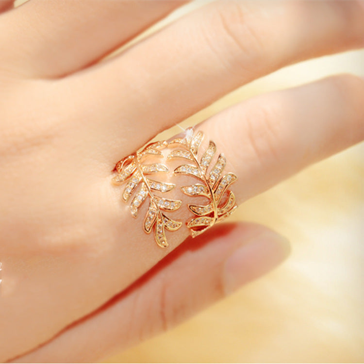 Mimosa leaves rings by edenista