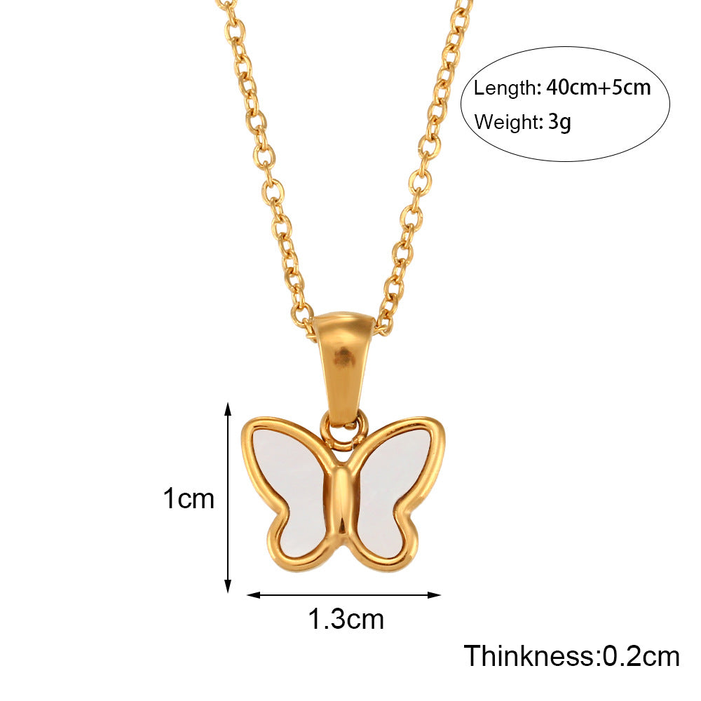 Acrylic Butterfly Pendant Jewelry Women by edenista