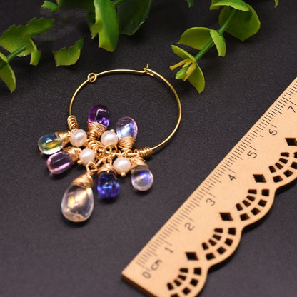 Pearl Czech crystal earrings by edenista