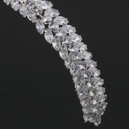Zircon Crown Wedding Dress Bride Jewelry Crown by edenista