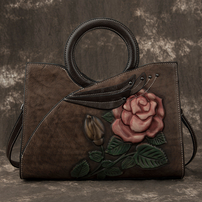 Handmade leather handbags crafted with care by edenista