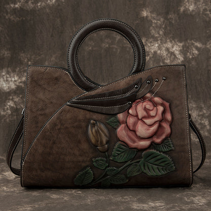 Handmade leather handbags crafted with care by edenista