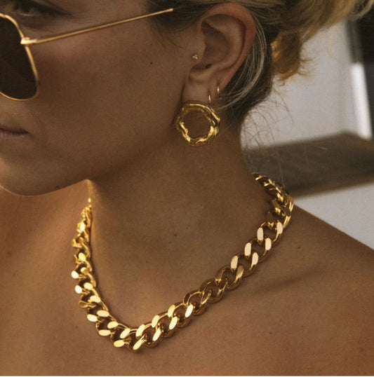 Stainless Steel Cuban Chain Necklace by edenista