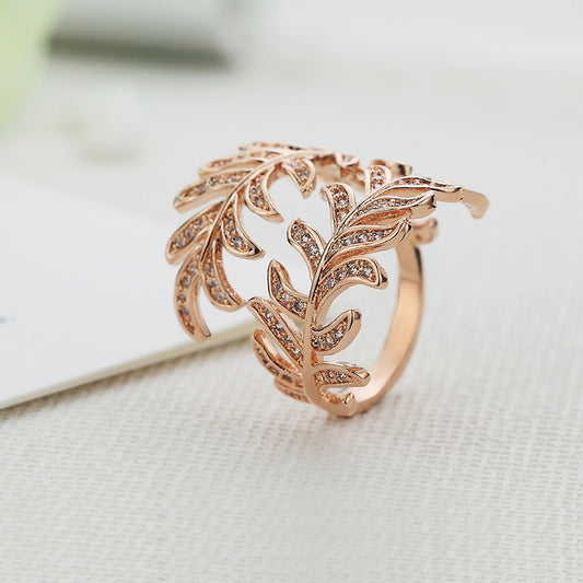 Mimosa leaves rings by edenista