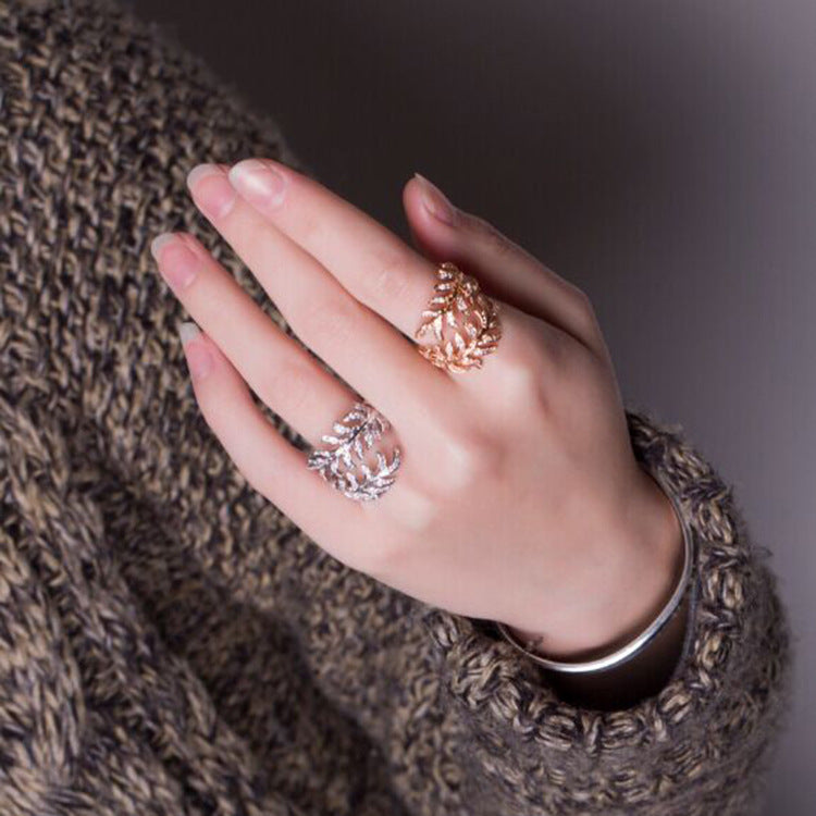 Mimosa leaves rings by edenista