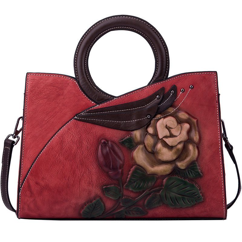 Handmade leather handbags crafted with care by edenista