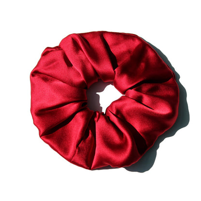 Silk Large Intestine Circle Head Flower Silk Hair Rope Satin by edenista