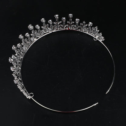 High-end Zircon Crown Light Luxury Bridal Accessories by edenista