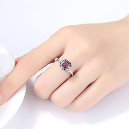 925 sterling silver ring set with light brown morganite by edenista