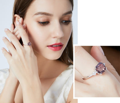 925 Silver Morgan Stone Gemstone Ring Jewelry by edenista