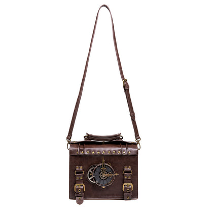 Steampunk industrial retro style shoulder bag by edenista