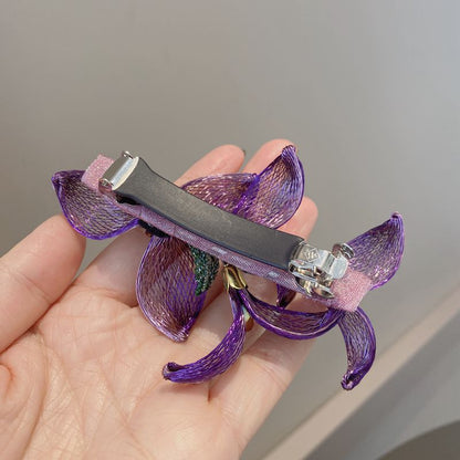 Elegant Flower-de-Luce Romantic Barrettes by edenista