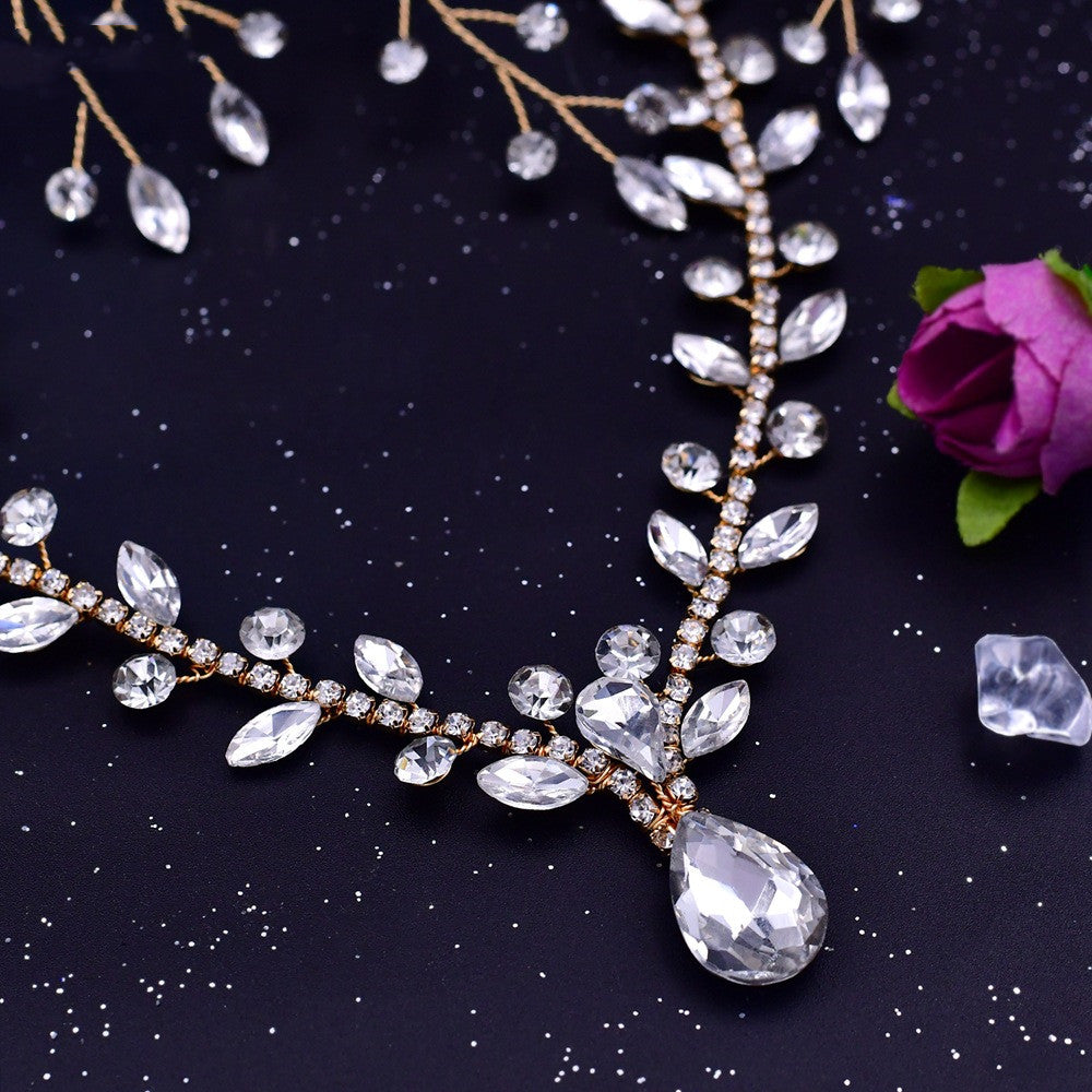 Bridal Tiara Rhinestone Wedding Hair Accessories by edenista