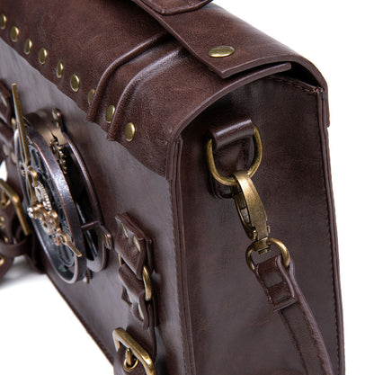 Steampunk industrial retro style shoulder bag by edenista