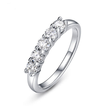 Moissanite Tanabata Valentine's Day Ring by edenista