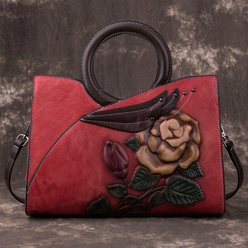 Handmade leather handbags crafted with care by edenista