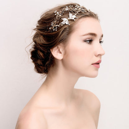 Vintage Gold Bridal Crown Hair Accessories by edenista