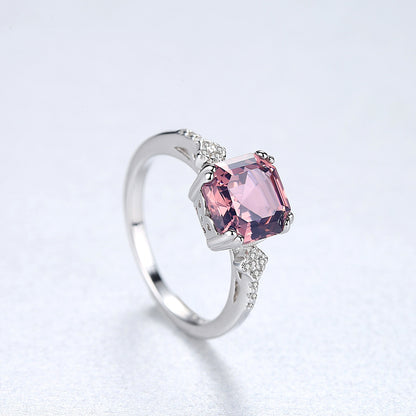 925 sterling silver ring set with light brown morganite by edenista