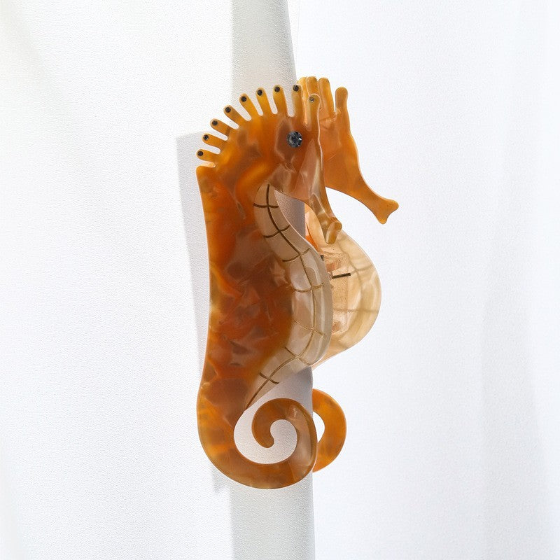 Hair Accessories Seahorse Head Acetate Clip Exquisite by edenista