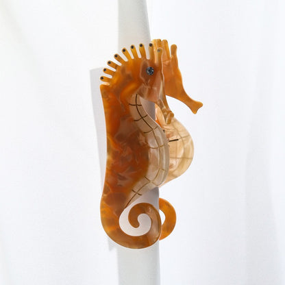 Hair Accessories Seahorse Head Acetate Clip Exquisite by edenista