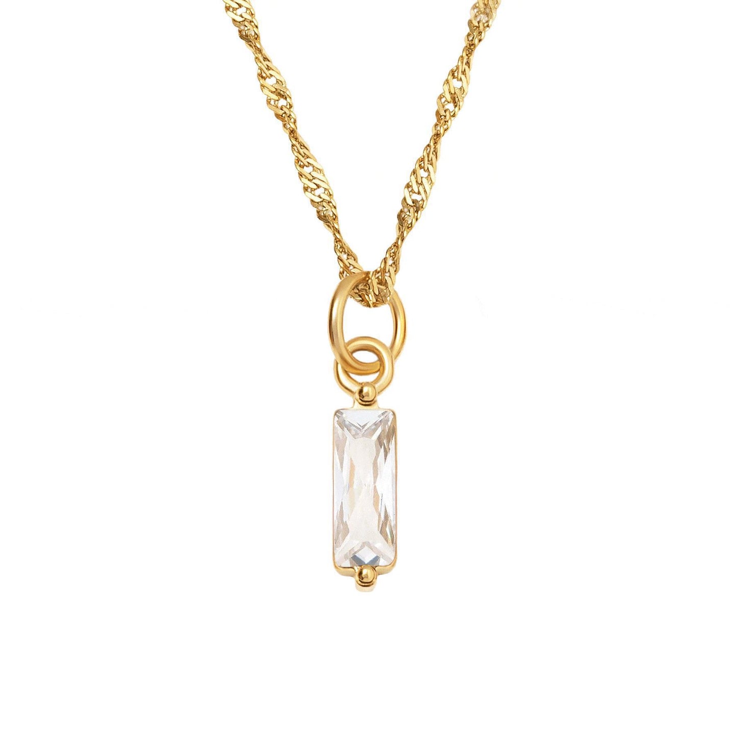 Color Twelve Birthstone Necklace Electroplating by edenista