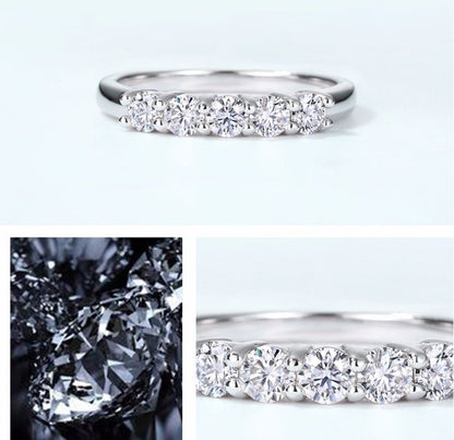 Moissanite Tanabata Valentine's Day Ring by edenista