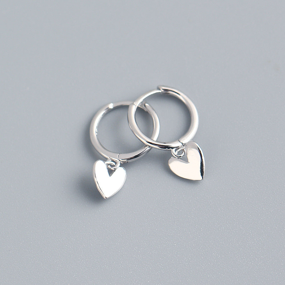Love Heart Earrings Premium Temperament Earrings Jewelry by edenista