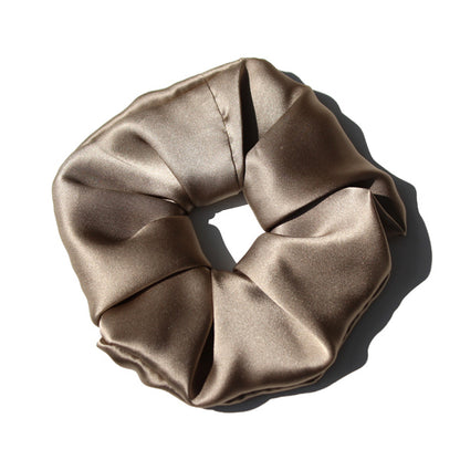 Silk Large Intestine Circle Head Flower Silk Hair Rope Satin by edenista