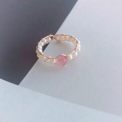 Grey Moonlight Pearl Ring by edenista