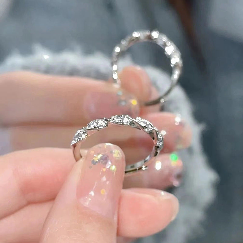 Fashion Jewelry S999 Sterling Silver Winding Love Ring by edenista