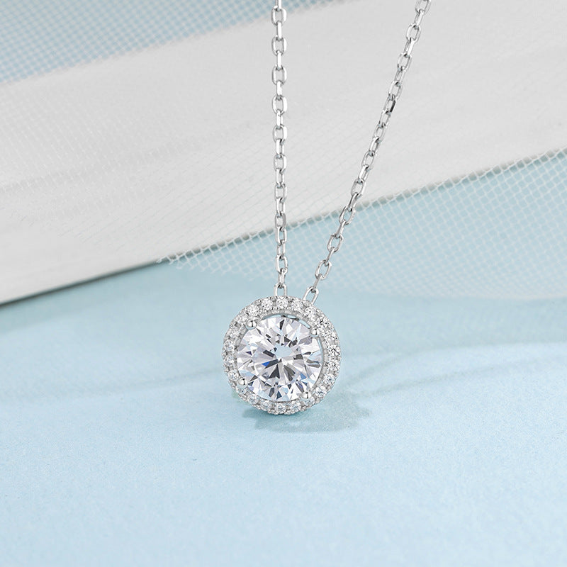 S925 Sterling Silver Moissanite Jewelry Set by edenista