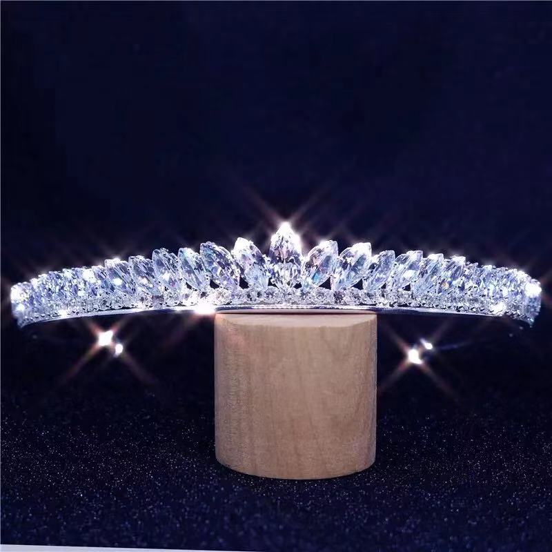 Baroque Rhinestone Bride Crown Crystal Hair Band by edenista