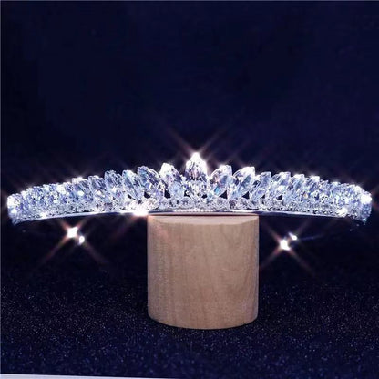 Baroque Rhinestone Bride Crown Crystal Hair Band by edenista