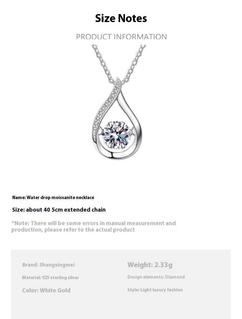 Smart Drop-shaped All-match Light Luxury Necklace by edenista