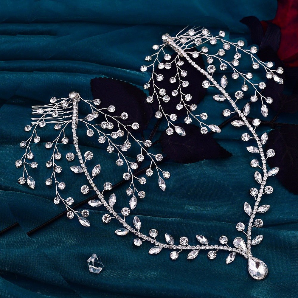 Bridal Tiara Rhinestone Wedding Hair Accessories by edenista