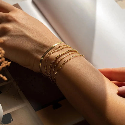 Stainless Steel Chain Bracelet for Women – Gold PVD Plated