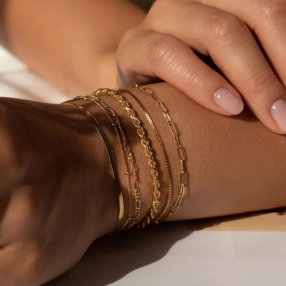 Stainless Steel Chain Bracelet for Women – Gold PVD Plated