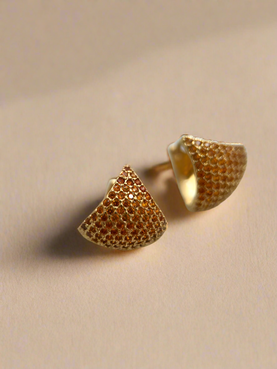 Cubic Zirconia Curved Hoops