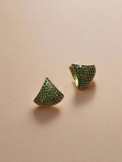 Cubic Zirconia Curved Hoops