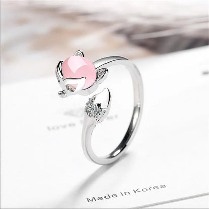 Korean Daisy Flower Adjustable Ring