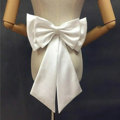 Removable Bridal Satin Bow Sash