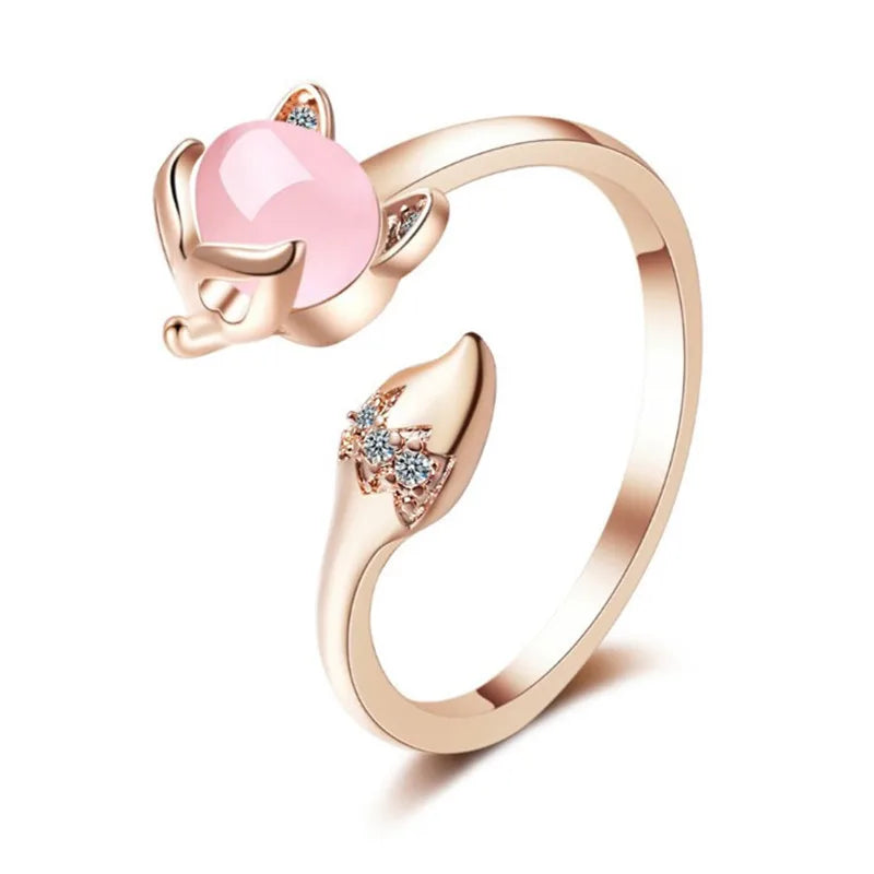 Korean Daisy Flower Adjustable Ring