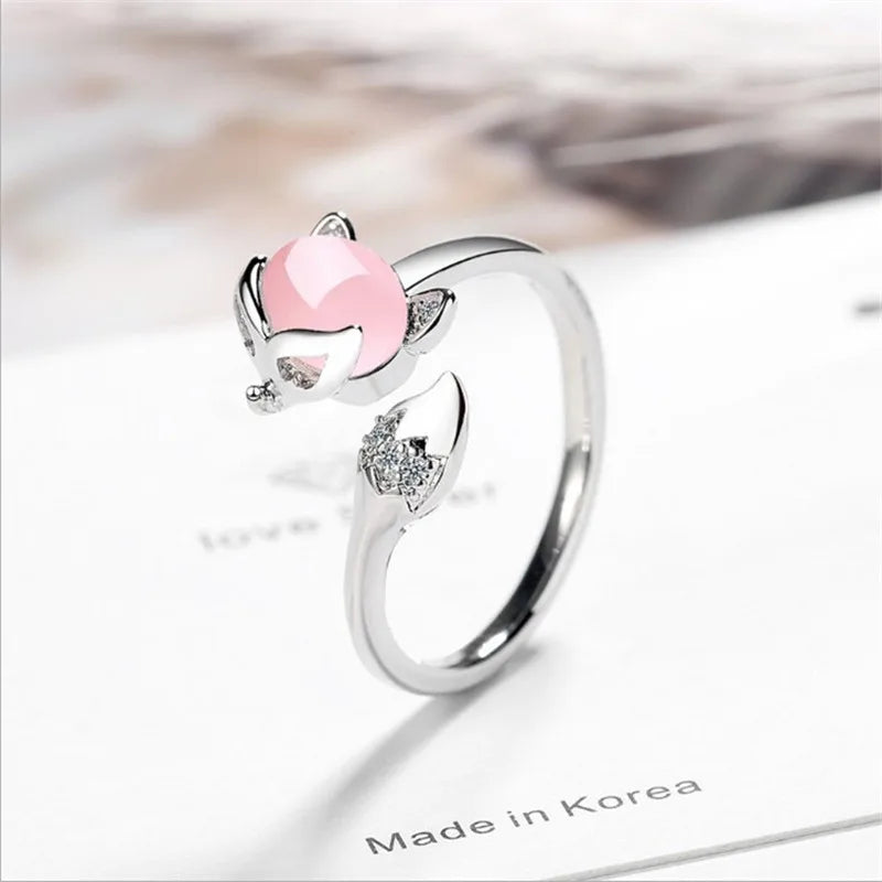 Korean Daisy Flower Adjustable Ring