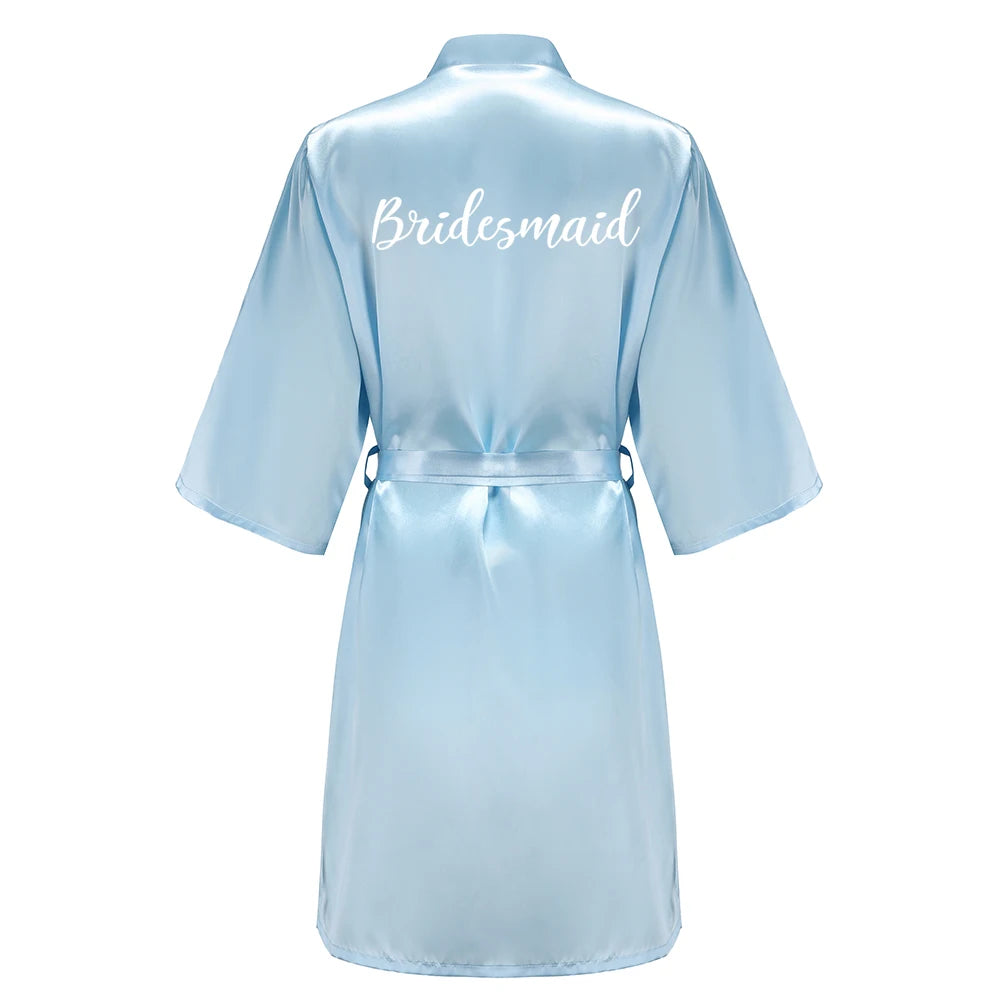 Bridal Party Satin Robe Dressing Gown