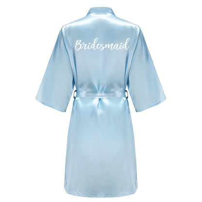 Bridal Party Satin Robe Dressing Gown
