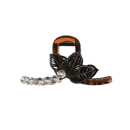 Flower Rhinestone Hair Claw Clips – Fashion Hairgrip Barrettes for Women & Girls