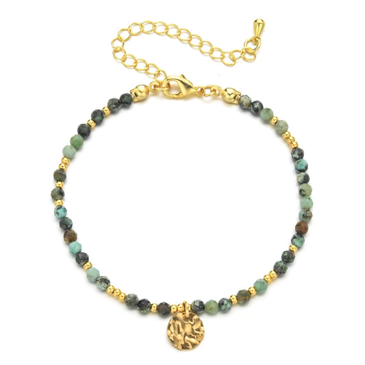 Natural Stone Turquoise Beads Bracelet for Women