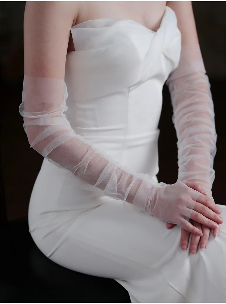 Elegant Opera Bridal Gloves Fingerless