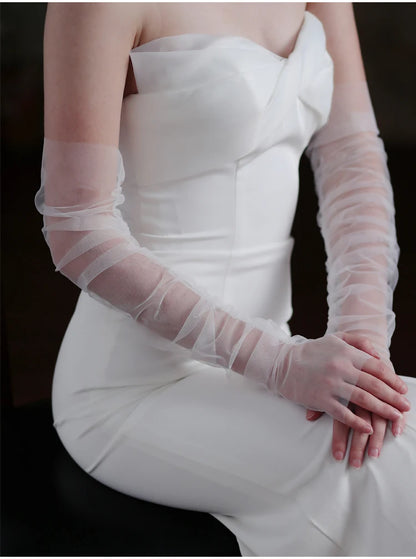 Elegant Opera Bridal Gloves Fingerless