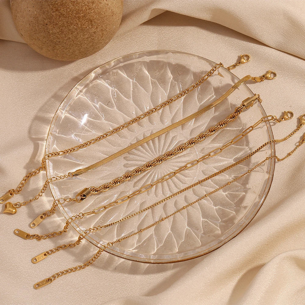 Stainless Steel Chain Bracelet for Women – Gold PVD Plated